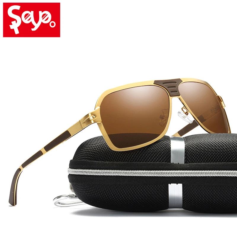 SAYLAYO Men's Sunglasses Brand Designer Pilot Polarized Male Sun Glasses Eyeglasses gafas oculos de sol masculino UV400