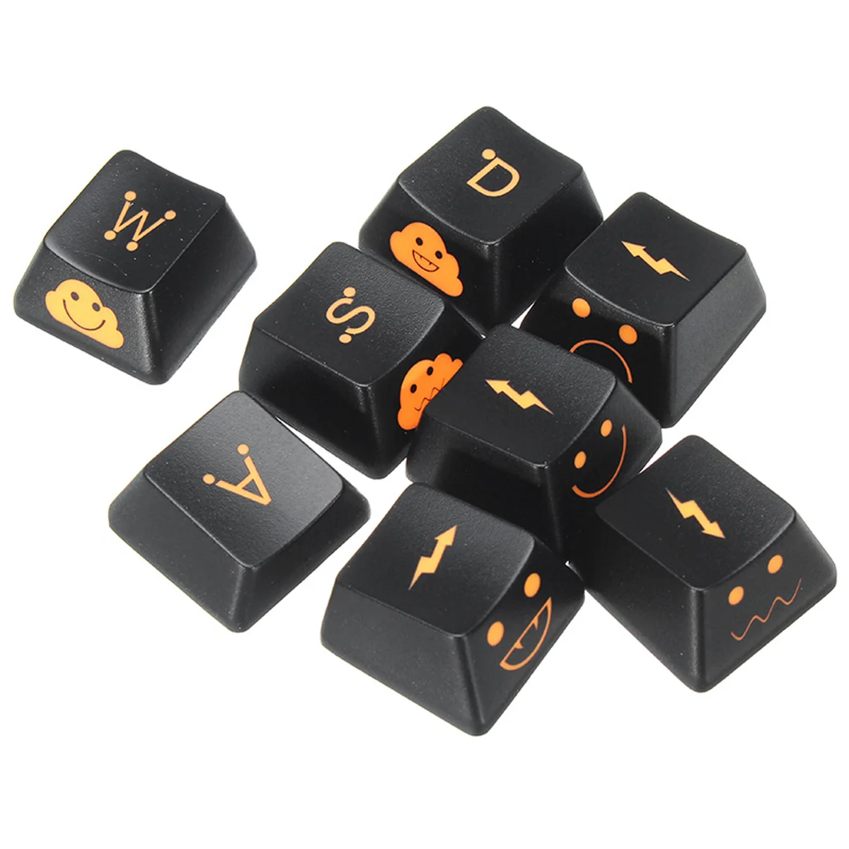 

WASD+Direction Key Caps Translucent Backlit Keycaps DIY ABS Keys Replacement Gaming Machanical Keyboard Switch For Cherry MX