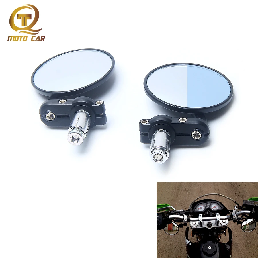 

Aluminium 7/8" Adjustable Mirror Motorcycle Rearview Round Refit Motorbike Scooters Side Mirrors Cafe Racer Round Wall Mirror
