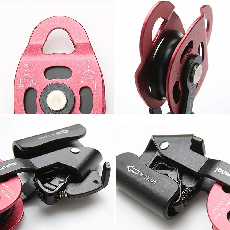 

Coupling Rope pulley 25KN Rock Climbing Equipment Safety Outdoor Mountaineering Installation Useful Convenient