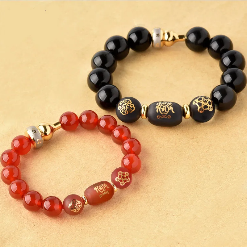 

Kaiguang 2019 Belongs to Rabbit Fuluyou Rabbit Triple Bracelet Swine Year Zodiac for Men and Women