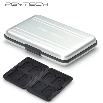 

PGYTECH NEW Silver SD SDHC CF Memory Card Case Carrying bag Box Holder Protector for DJI Phantom 3 4 inspire1 OSMO X5 3