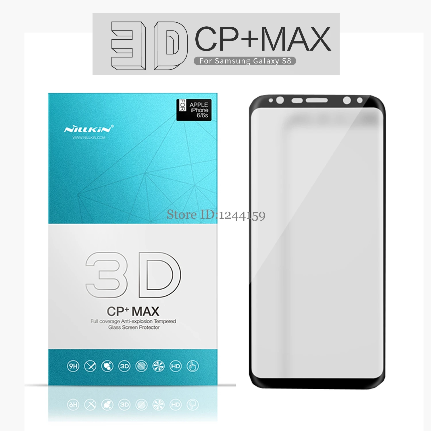 Для Samsung Galaxy S8 S9 Plus закаленное стекло полное покрытие Nillkin 3D CP + Макс Защита экрана