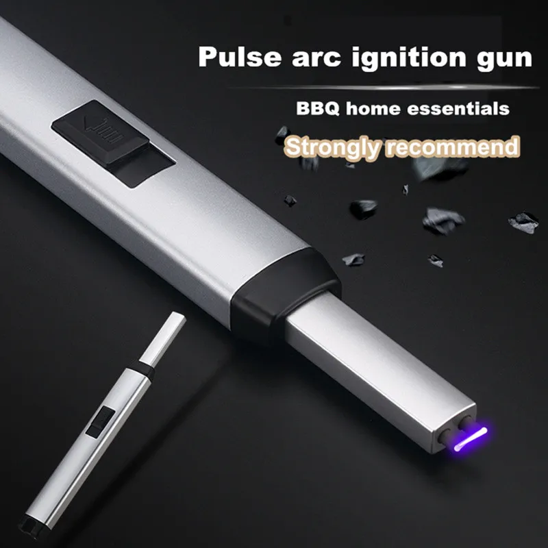 Electronic USB Recharge Kitchen Safe Ignition Gun Electric Windproof