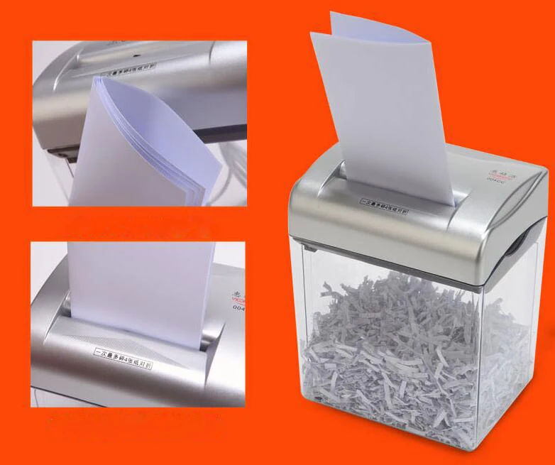 Desktop mini electric Office file shredder Household section type Paper