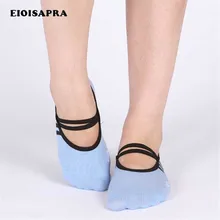 [EIOISAPRA] Нескользящие бандажные хлопковые носки для фитнеса, балета, йоги, Женские Дышащие носки для пилатеса, шлепанцы, носки для танцев