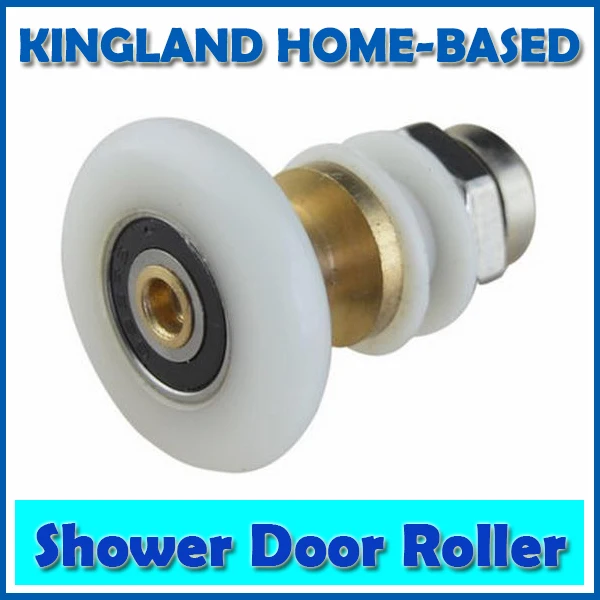 4 Pcs Shower Glass Sliding Door Pulley Rollers Runner 25mm 27mm Brass