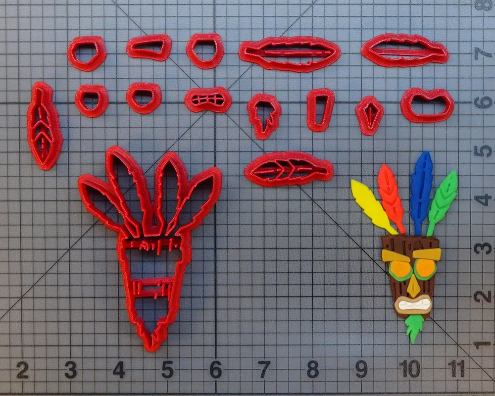 

Video Game Character Cake Decorating Tools Custom Made 3D Printed Crash Bandicoot Cookie Cutter Fondant Cupcake Top Mould