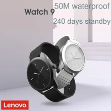 Оригинальные Смарт-часы lenovo 9, 5 АТМ, водонепроницаемые, умные, для выравнивания времени, движения, шаговый датчик, телефонные звонки, напоминание