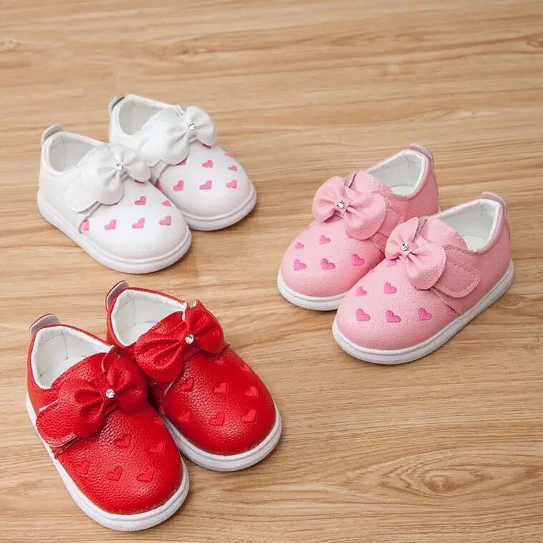 Baby Girls Fashion butterfly knot bottom Crib Newborn Shoes,Spring