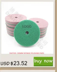 DIATOOL 10 шт 100 мм губки Алмазные полировальные колодки для мрамора мягкий камень#6000 тип влажные шлифовальные диски