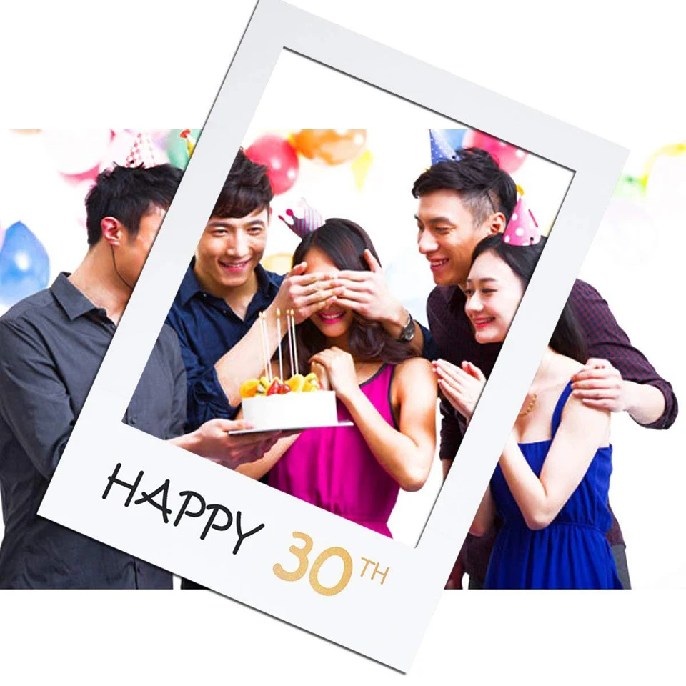 Фотостенд на день рождения 30th 40th 50th 60th фоторамка с днем фотостенд реквизит для