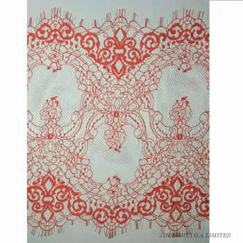 

French Eyelash Lace Red Underwear material Sewing Lace Chantilly Mesh Lace Traditional Wedding Lace Fabric DIY Dress Crafts