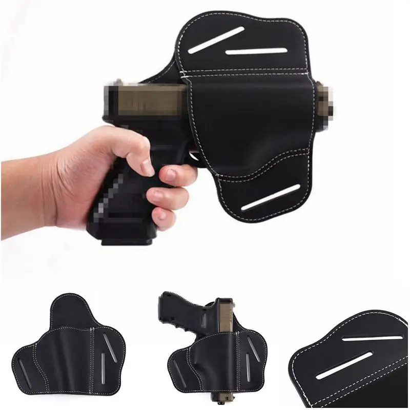 Tactical Leather Gun Holster Concealed Carry Holsters Belt Holster