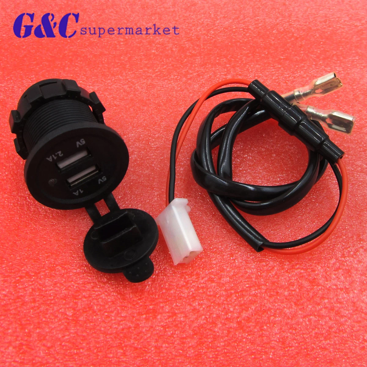 Reliable Car Usb Socket 12 24V 3.1A Motorcycle Car Dual USB Power