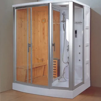 

Aluminum frame glass door shower sauna steam room combination