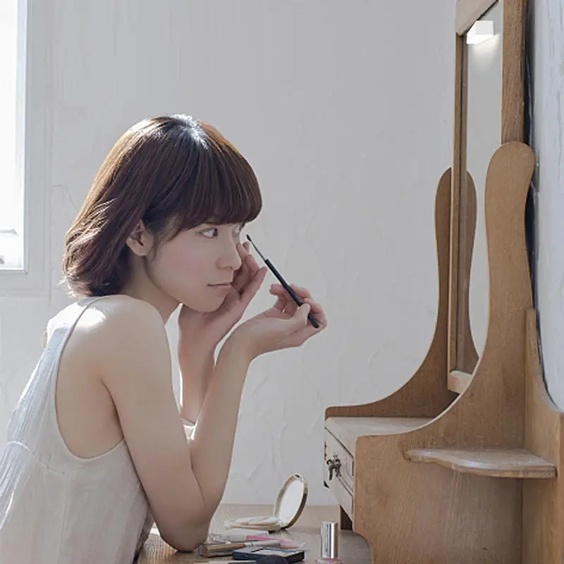 الحديثة مرآة وحدة إضاءة LED جداريّة مصباح قابلة للشحن مجلس الوزراء جدار ضوء الحمام الغرور الأبيض الجبهة مرآة ضوء المرحاض تركيبات مصباح #