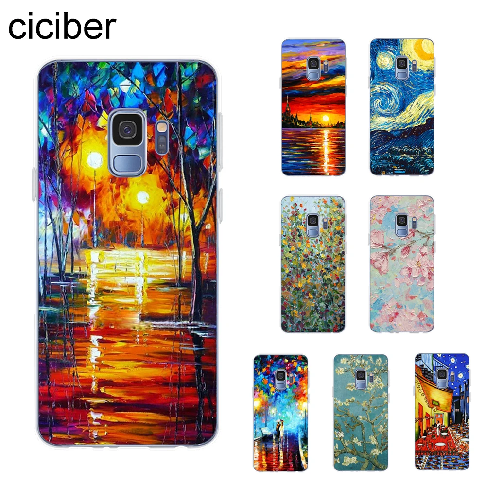 

ciciber Van Gogh Cover For Samsung Galaxy S9 S8 S7 S6 S10 S10e S10+ Edge Plus S5 Mini Phone Cases Soft TPU Coque Capa