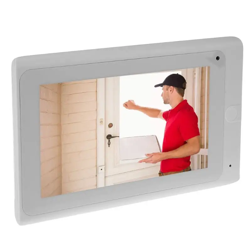 

7" Wireless Video Doorbell Hand Free Intercom Door Phone Camera Night Vision High Definition Digital LCD Monitor EU Plug