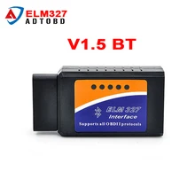 ELM 327 V1.5 BT adapter Works On Android Torque Elm327 Bluetooth V1.5 Interface OBD2 / OBD II Auto Car Diagnostic-Scanner