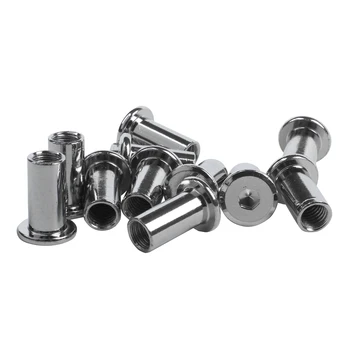 

M8 x 20mm Rivet Hex Socket Head Cap Screw Insert Barrel Nuts 10 Pcs