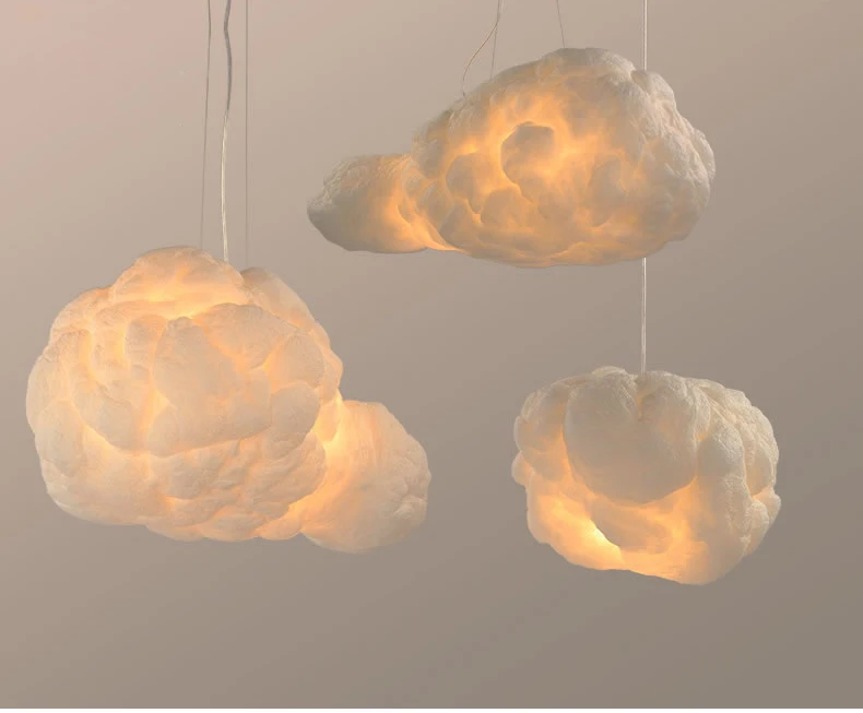 Sala de Estar Luzes de Queda Moderna Nuvem Flutuante Luzes Pendentes Lâmpada Pendente Bar Loja Decoração Luminárias Suspensas Quarto Infantil Led 16 Luminária pendente em forma de nuvem para