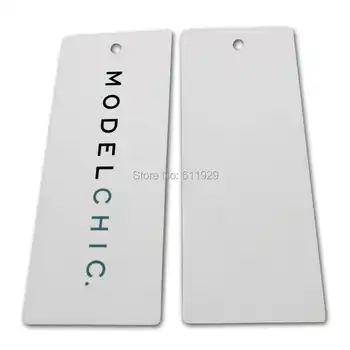 1000 pcs Customized 700gsm paper garment clothing bag hang tag/swing tags/labels/thick laminated paper tag/glossy cardboard tag