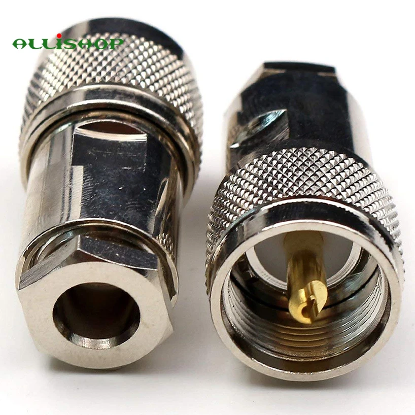 10 шт. UHF PL259 PL 259 штекер зажим RG5 RG6 LMR300 RG212 5D FB Ecoflex 7 коаксиальный кабель припоя