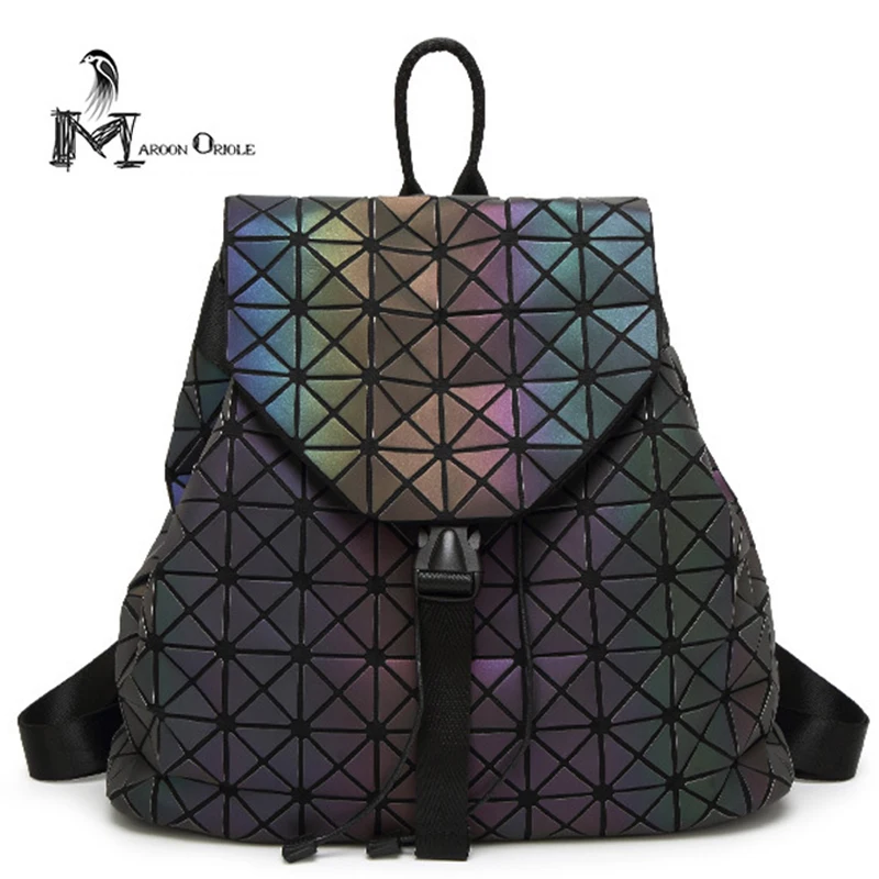 Geometric font b backpack b font geometric lattice hologram font b backpack b font Luminous font