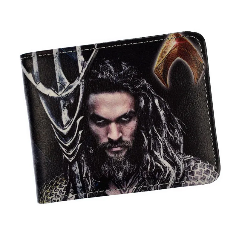 Аниме портмоне DC Justice League Aquaman короткий кошелек высокого качества сумка для денег