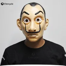 La Casa De Papel Movie Prop Mask Salvador Dali, маска для косплея, латексные Вечерние Маски на Хэллоуин, игрушки высокого качества