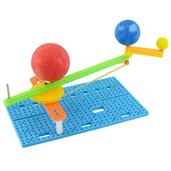 

Hademade DIY Puzzle Science Small Gizmo Simple Sun Earth Moon Model For Kids Assembled Toy Creative Physics Teaching Resources