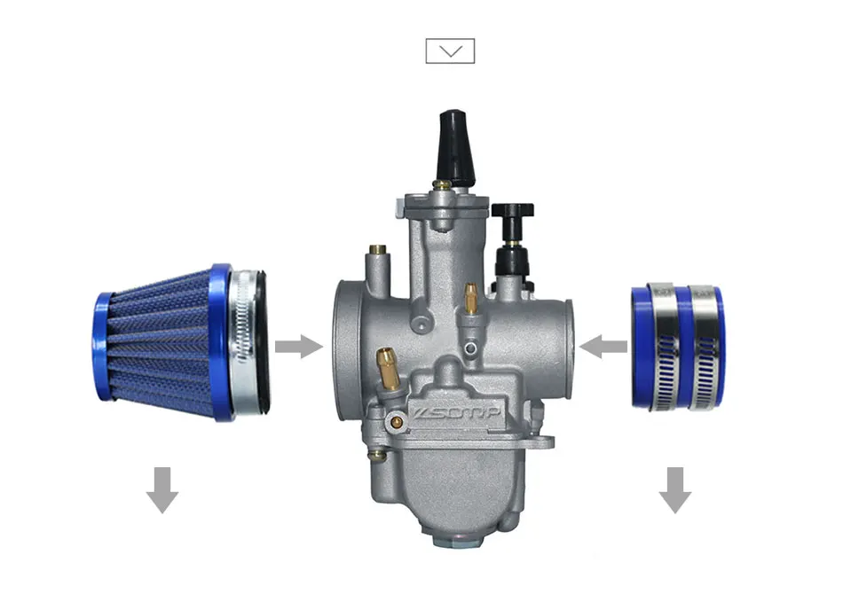 ZSDTRP PWK21 24 26 28 30 32 34 мм МОТОЦИКЛ КАРБЮРАТОР воздушный фильтр адаптер Набор для 50-250cc гонки Motos Go Kart Carbs