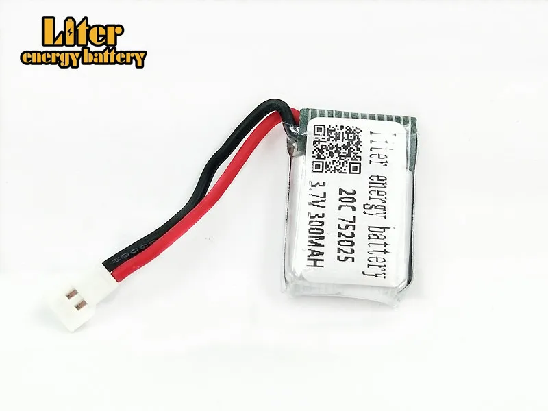 3,7 V 300 мА/ч, X4 X11 X13 дистанционного Управление самолет Батарея 3,7 V 300 mAh литий-полимерный Батарея модель самолета 752025 20c