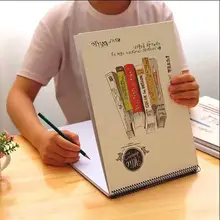 "Элли Спенсер" Большой художественный блокнот для рисования блокнот пустые белые бумаги обучение работа блокнот