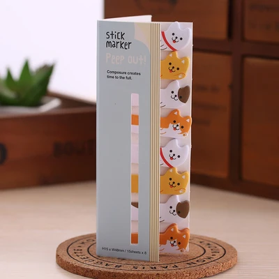 1pc New Mini Lovely Cartoon Animals Panda Cat Memo Pad Sticky Notes Memo Notebook Stationery School Supplies Note Paper Stickers - Цвет: N1  C