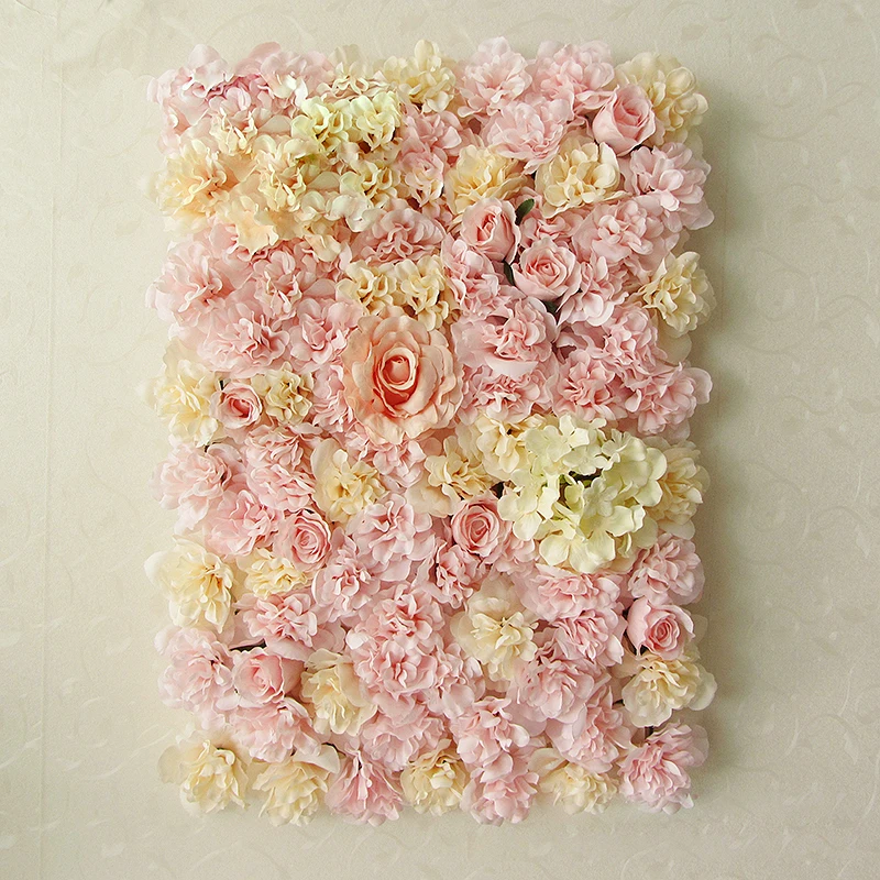 20pcs Artificial Wedding Background Flower Wall Petals Panels Hot Pink