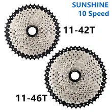 SUNSHINE 10 S 42 T 46 T 50 T велосипедный маховик звездочки широкого соотношения MTB горный велосипед детали