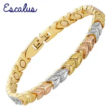 Escalus Для женщин 3 тон Красота подарок золото Магнитный Элегантный браслет для женщин ювелирные изделия оставьте браслет быстрая Шарм