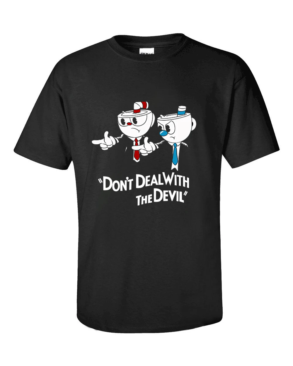 New Arrival Teacup Cup Head T Shirt Don't Deal With The Devil T-shirt Cotton O-neck Black Tee Shirt New Arrival Teacup Cup Head T Shirt Don't Deal With The Devil T-shirt Cotton O-neck Black Tee Shirt