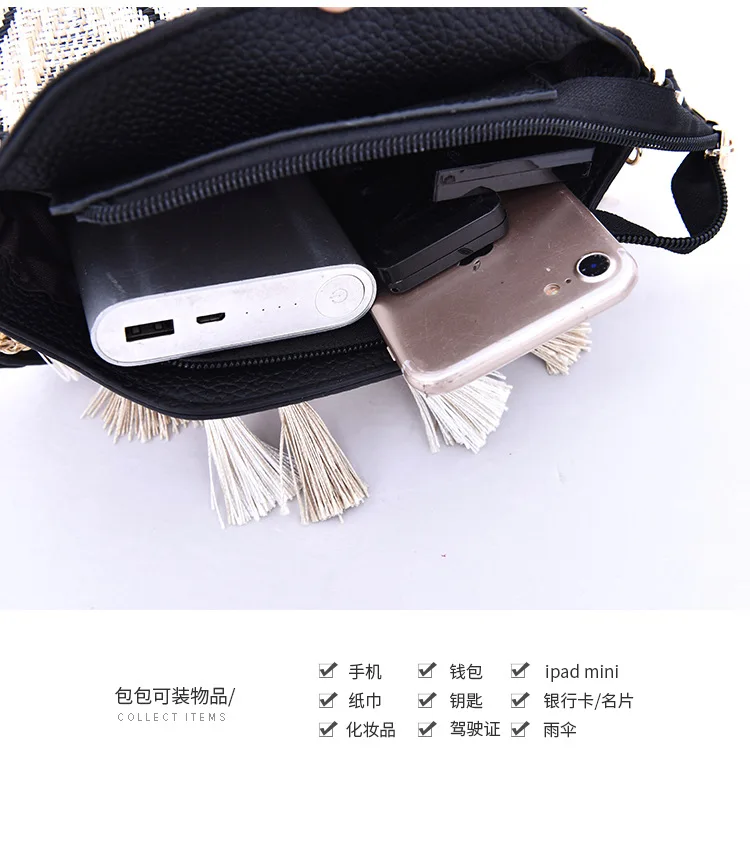 Summer Handbag for Women 2019 Tassel Beach Bag Straw Rattan Luxury Handbags Bohemian Tote Shoulder Bags Bucket New