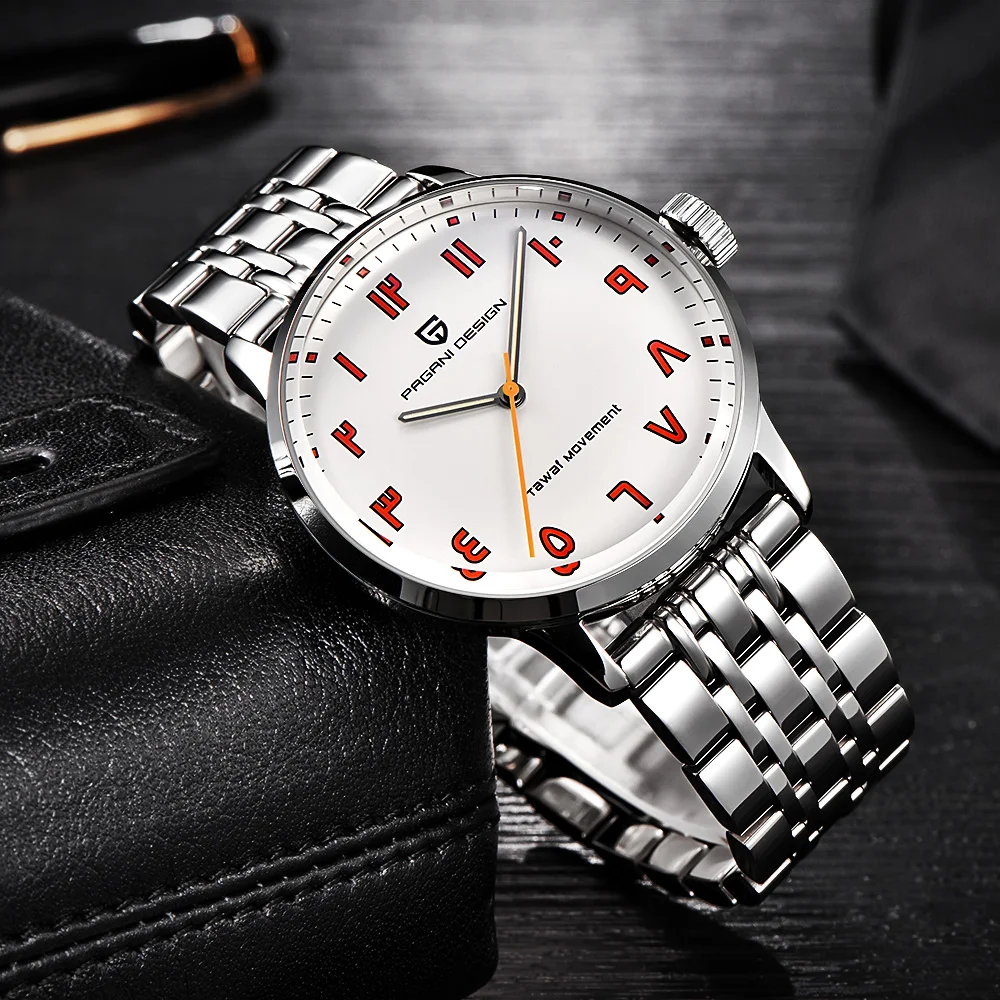 New Men's Quartz Watch Unique PAGANI DESIGN Men Counterclockwise