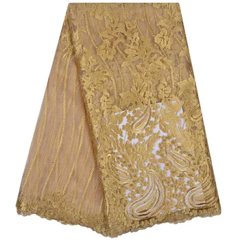 

New Arrival Pretty African Lace Fabric With Stones Embroidery French Tulle Lace Fabric 8 Colors Available 5 Yards Per Lot 1138B