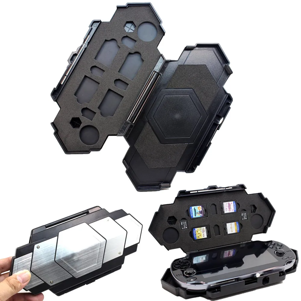 

Storage Carry Travel Steel Armor Case for Sony Playstation PS Vita PSV 1000/2000 Game Consoles Shell Cover Accessories