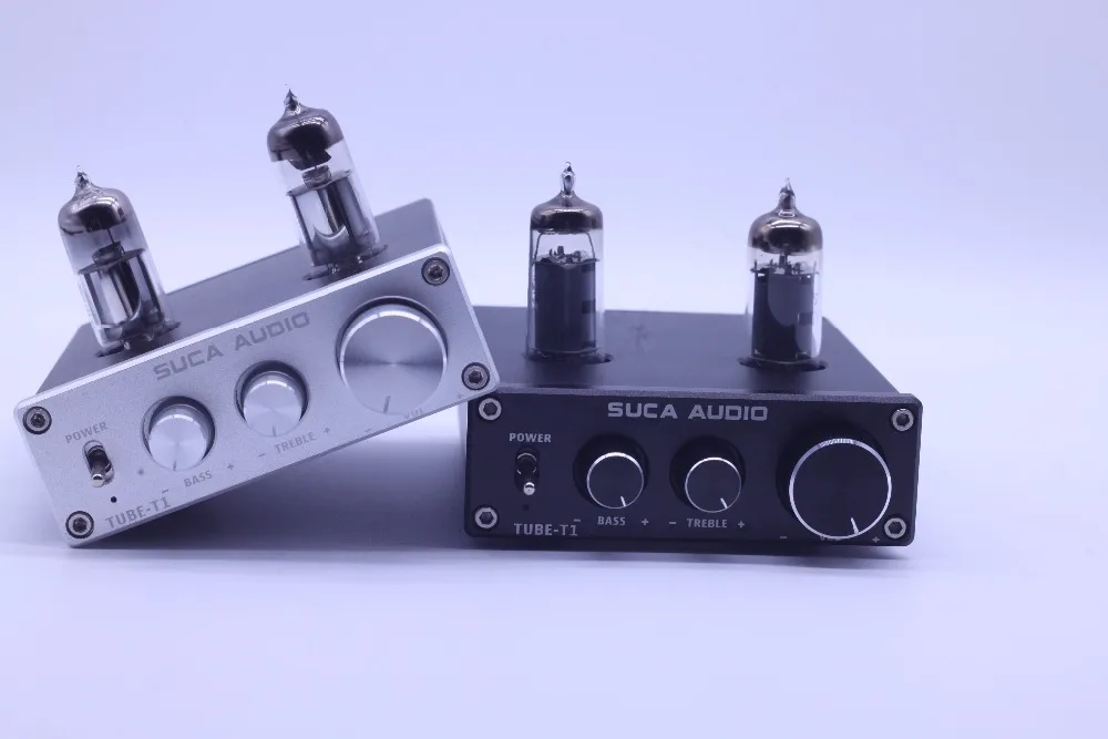 

SUCA Vacuum Tube T1 Preamplifier Stereo Digital amplifier Treble&Bass Tone Control