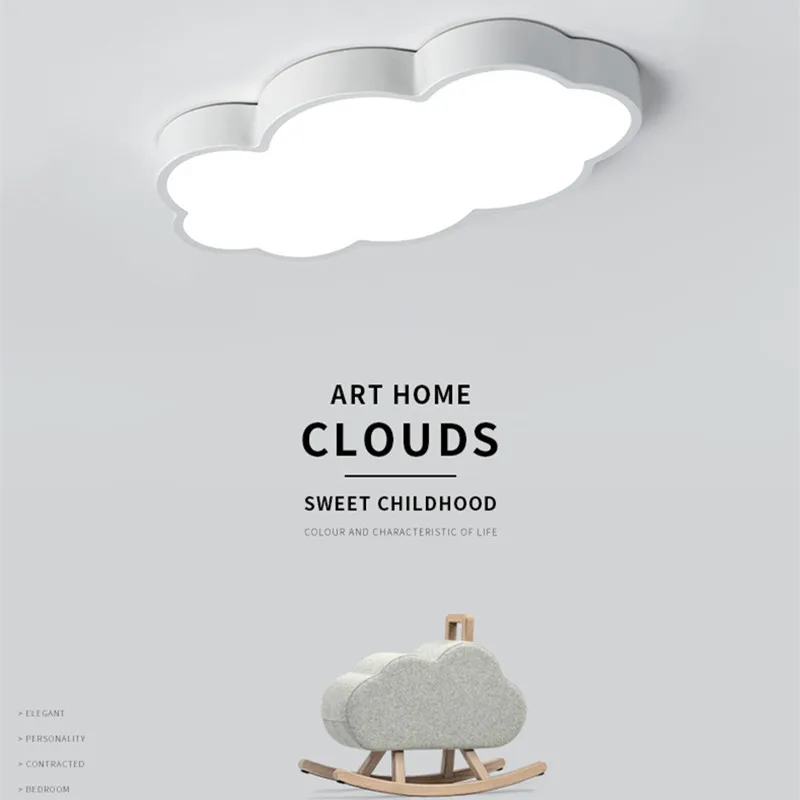 Us 64 61 29 Off Led Cloud Ceiling Lights Iron Lampshade Ceiling Lamp Kids Light Lamp Children Baby Bedroom Light Fixtures Luminaire Lighting In
