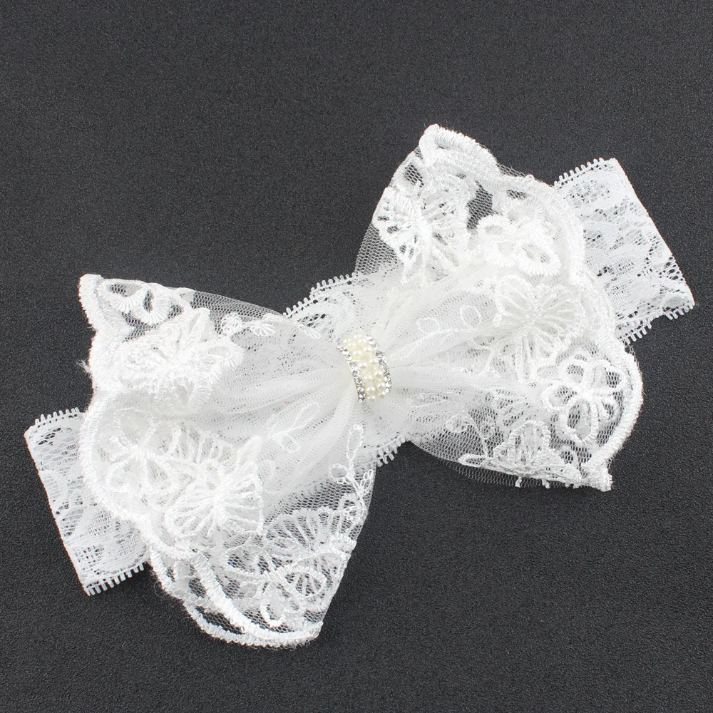 10 pcs/lot , White Lace Bow Headband hair accessoriesin Hair Accessories from Mother & Kids on
