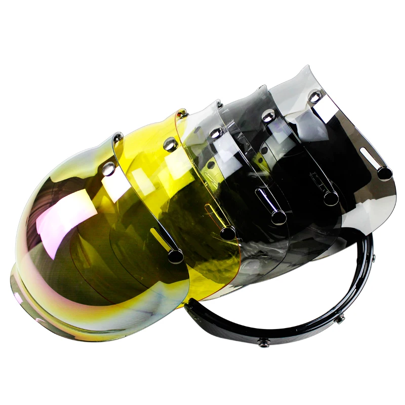 

Retro motorcycle helmet lens 3/4 open face helmet bubble shield retro helmet sun visor Harley helmet windshield