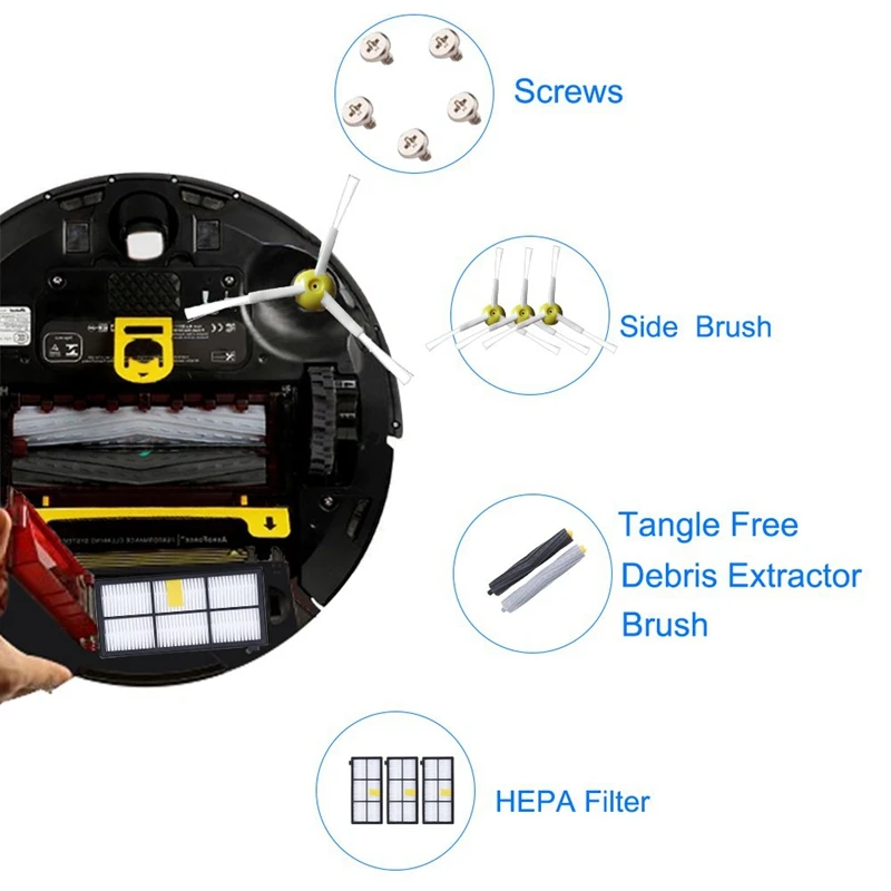Сменный комплект для Irobot Roomba 800 900 Series 805 860 870 871 880 890 960 980 Роботизированный пылесос