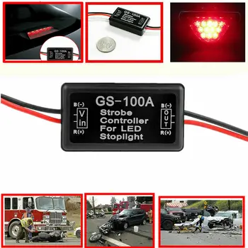 

Vehicle Car GS-100A LED Brake Stop Light Strobe Flash Module Controller Box